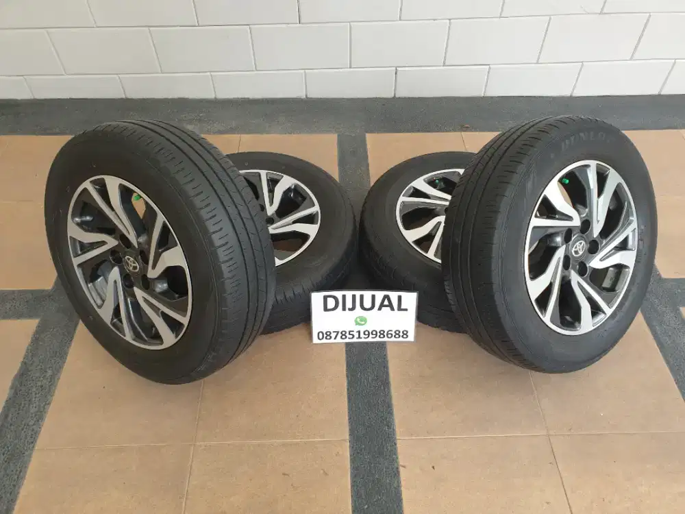 TerBARU 4 VELG Ori INNOVA REBORN + DUNLOP 205/65R16 SiapPakai BUKTIKAN