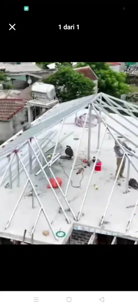 Atap bocor kanopi atap bajarigan terpasang dll bergaransi resmi