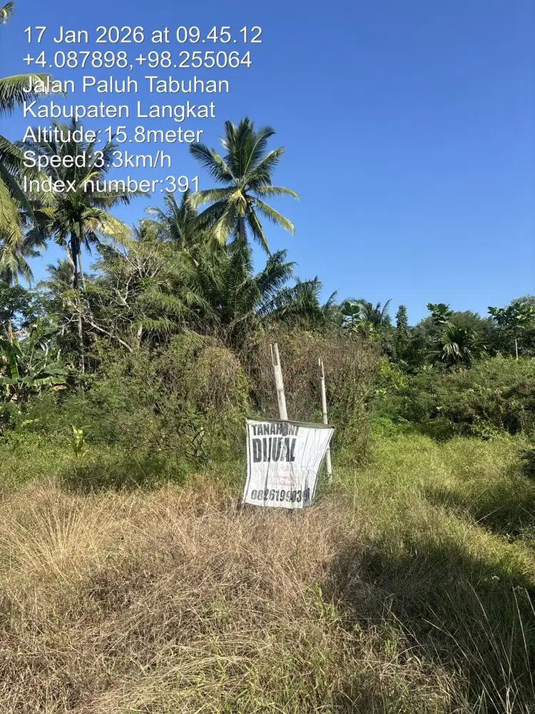 DIJUAL TANAH STRATEGIS UK 7,3 Rantai (2.924 m2) DI PANGAKALAN SUSU