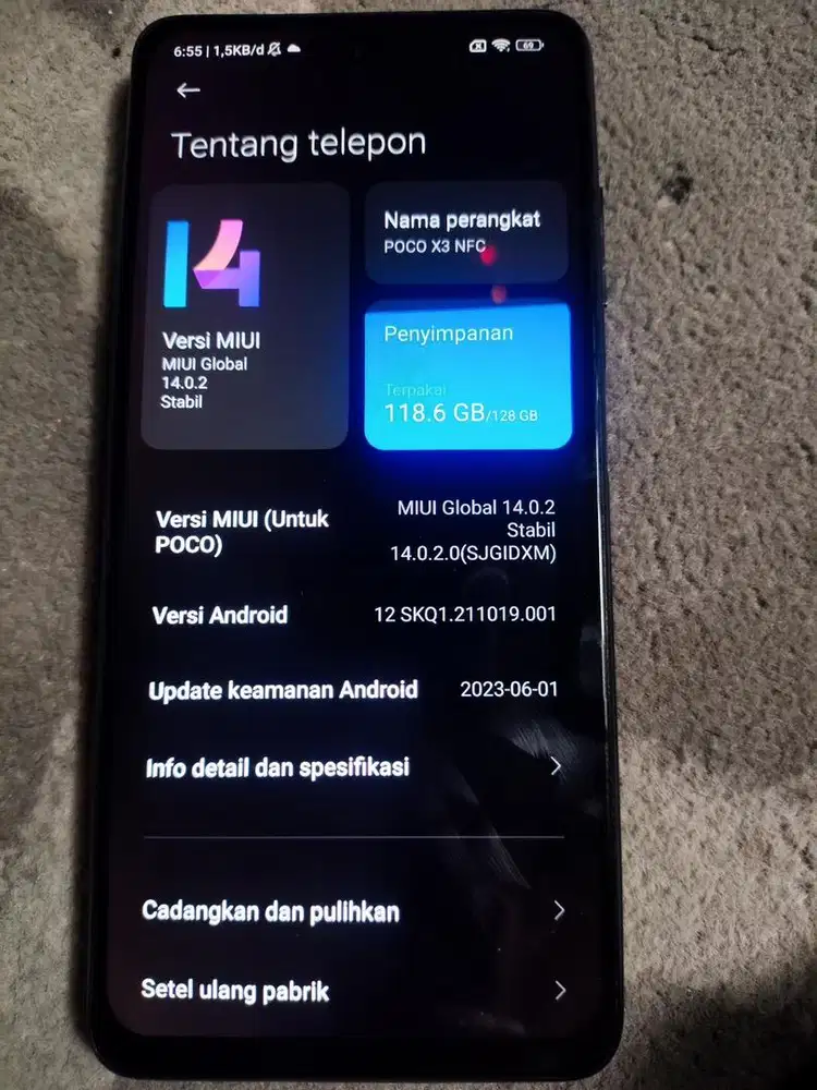 POCO X3 NFC 8/128Gb nego sampe jadi