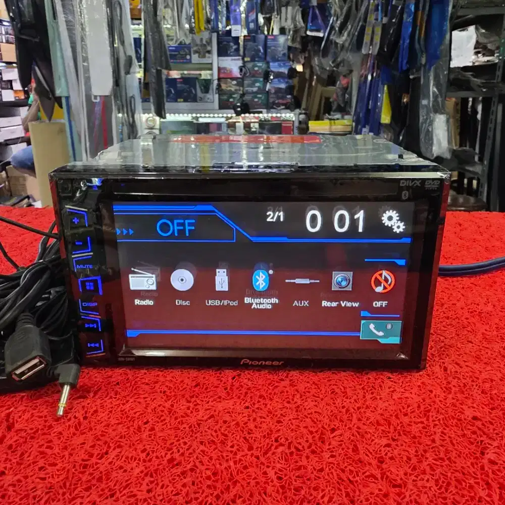 Head Unit Pioneer AVH-285BT Bluetooth USB CD Aux Radio FM AM