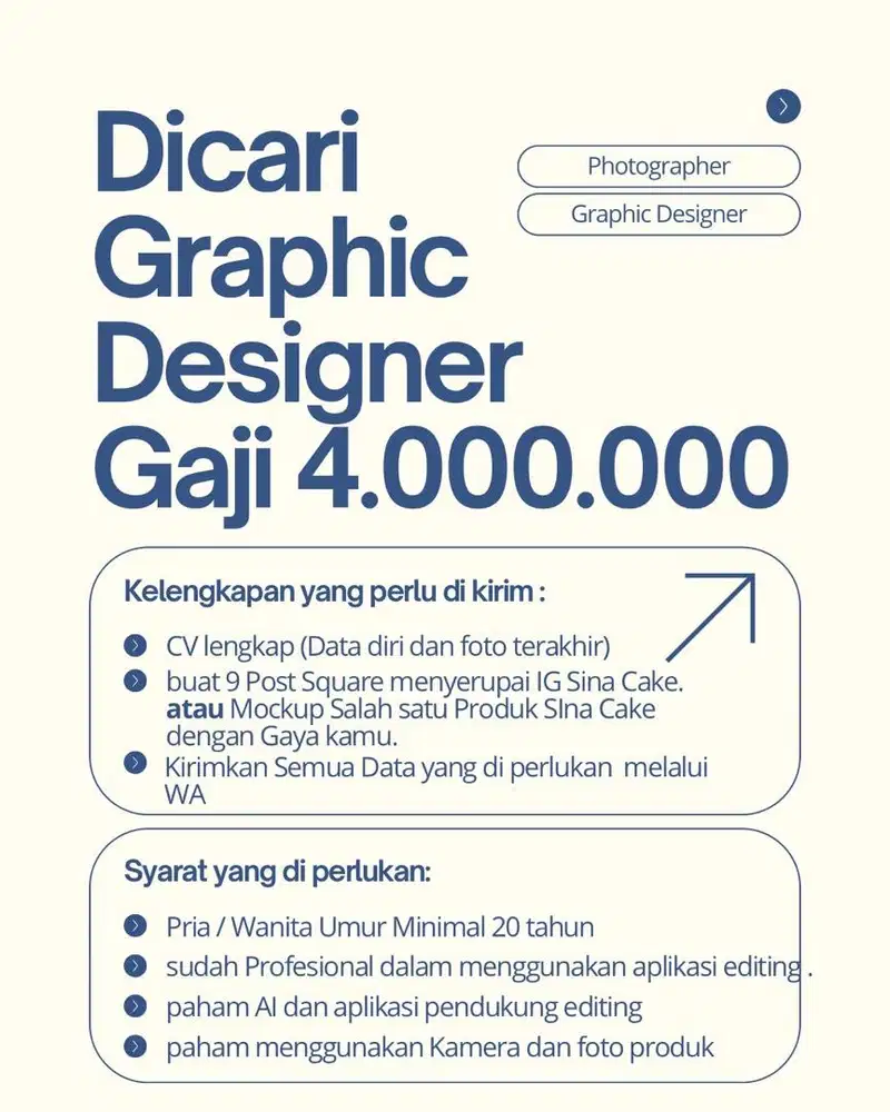 DI CARI GRAPHIC DESIGNER