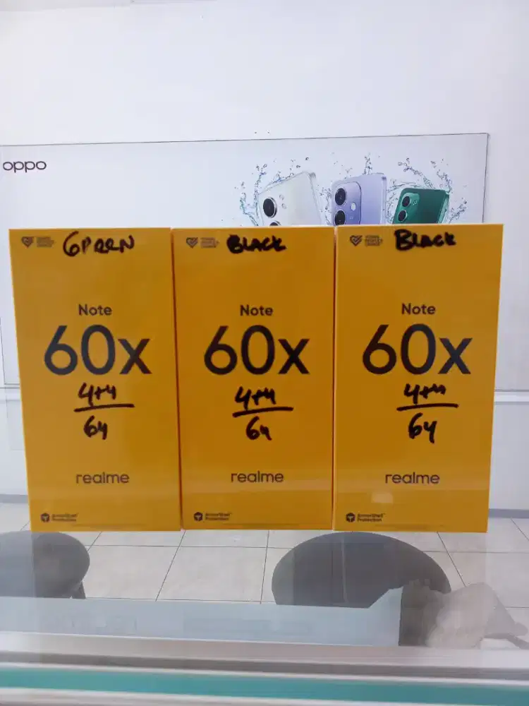 Realme Note 60x ram 4+8/64 harga 1jutaan