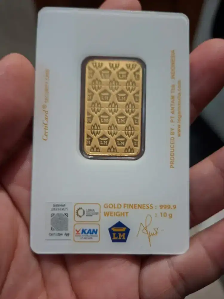 Logam Mulia Antam 10 gr Tahun 2025