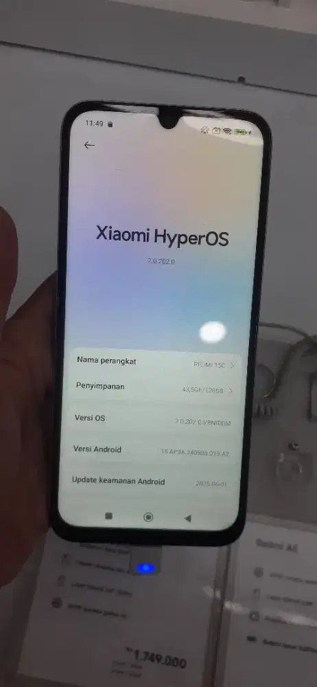 Ready Redmi 15C 6/128 Garansi Resmi Rp. 1,749,000 NEW