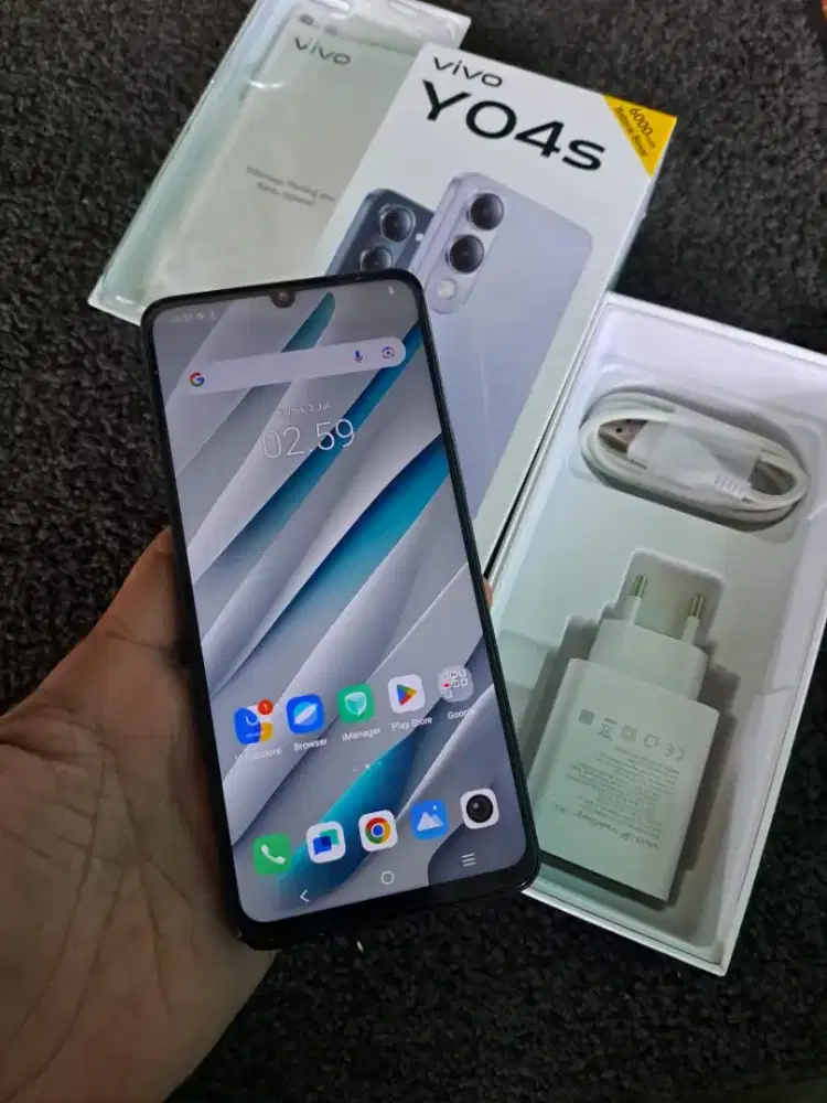 Vivo Y04s ram 4+4/64 mulus fulset no minus