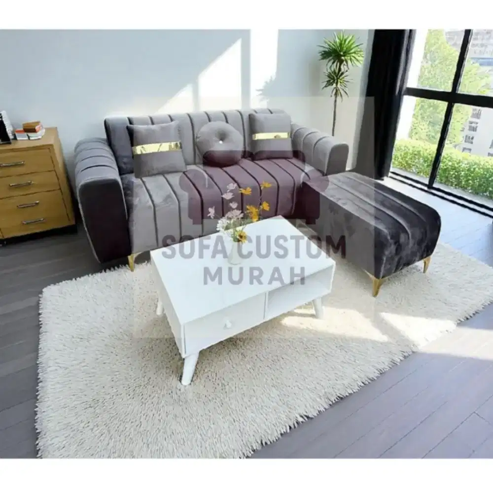 Sofa Salur minimalis meja Duco murah