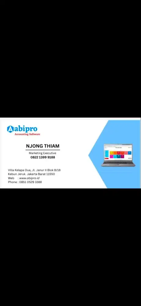 Dijual Program Computer Akuntansi Abipro