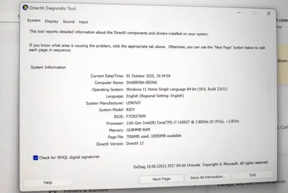 Jual Laptop Lenovo Yoga Slim 7i Core i7 Ram16/1TbSSD