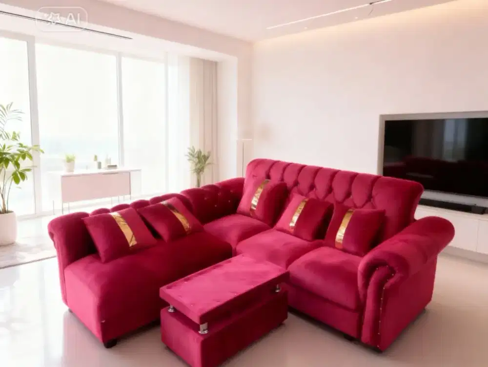 Ready sofa L kancing 
Foxi