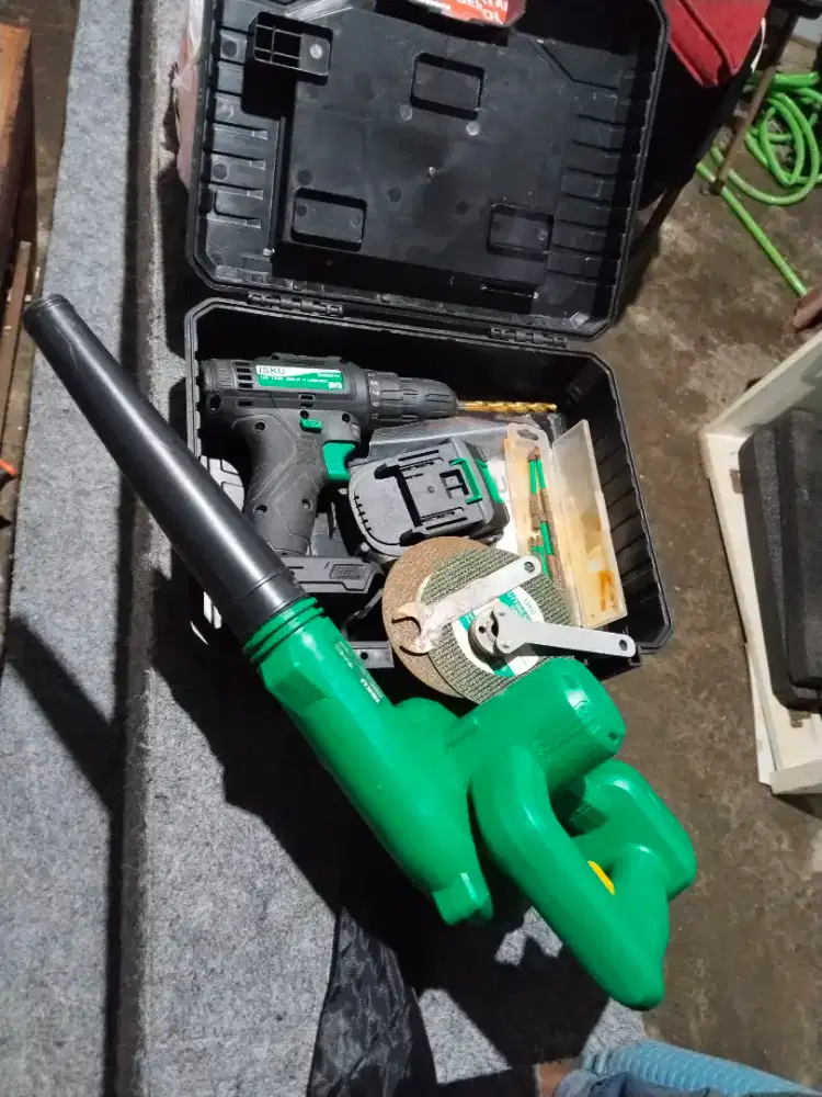 Paket Isku Bor Lithium Brushless + Isku Hand Blower/Vacum Cleaner