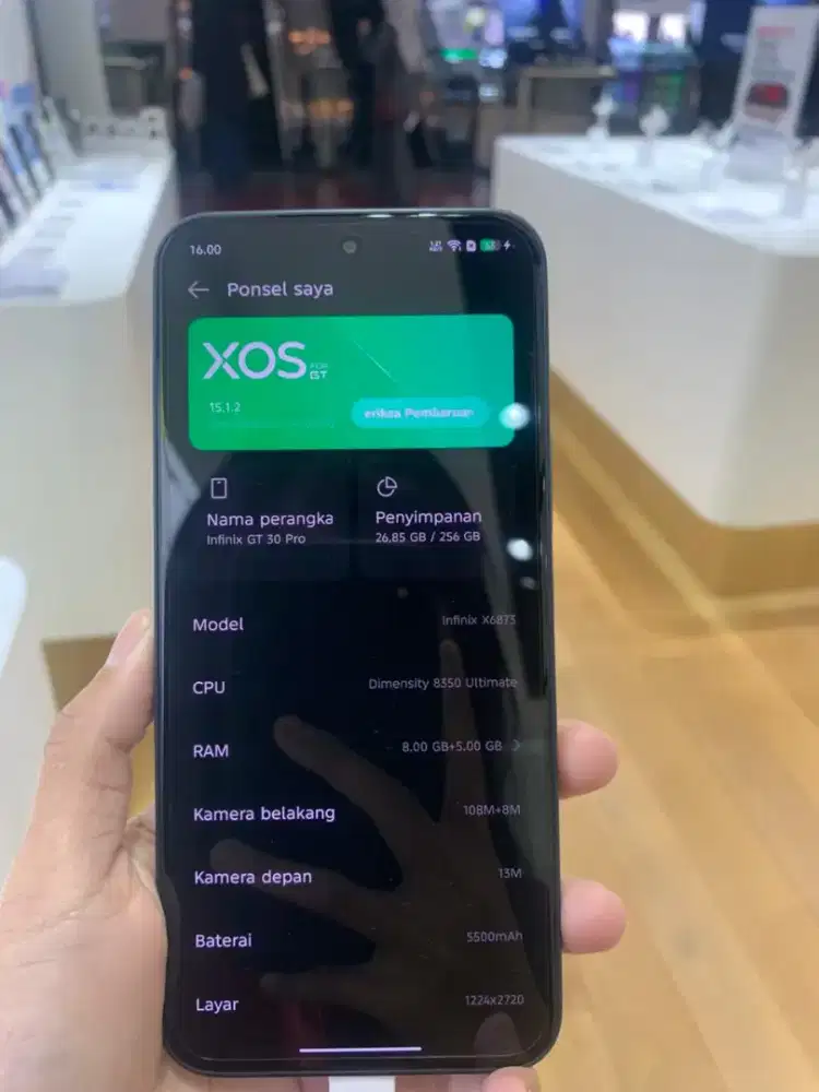 READY HANDPHONE  GT 30 PRO 8/256 GARANSI RESMI  RP. 3,999,000 NEW