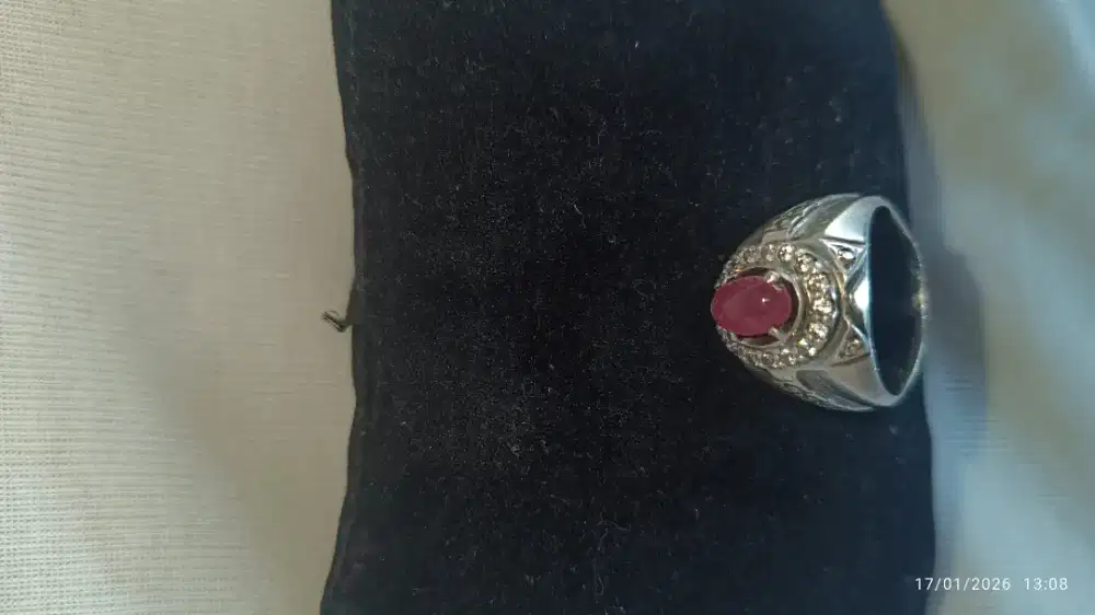 Dijual rubi ring perak