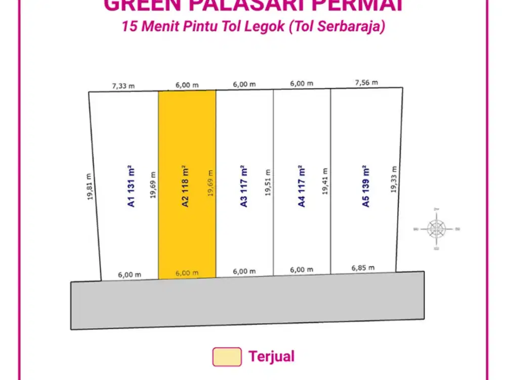Kavling SHM Hanya 1 Jt-an Dekat Pintu Tol Legok