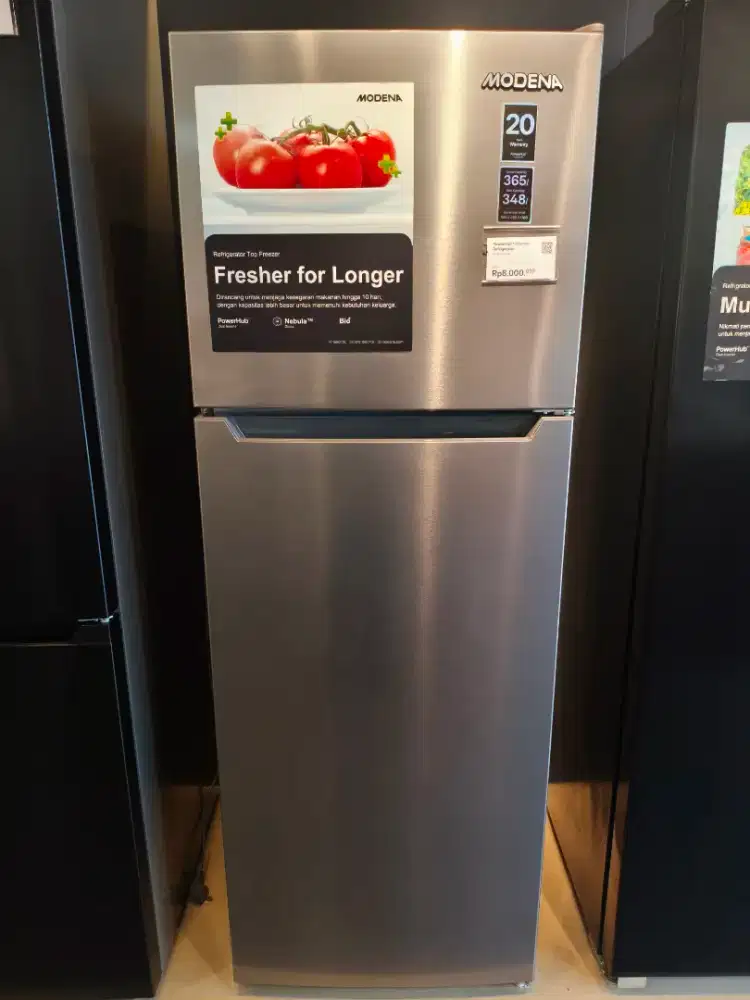 Kulkas 2 Pintu 365L Modena Inverter RF 3625 TDDS  Bisa Cicilan