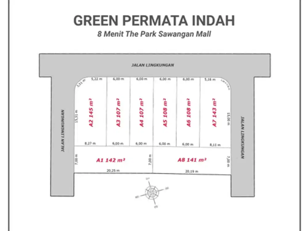 Tanah Dekat Terminal Pondok Cabe, SHM Terjamin