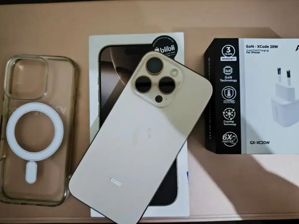 iPhone 16 Pro 256 GB Baru 4 Bulan Garansi Resmi Indo Blibli/GDN