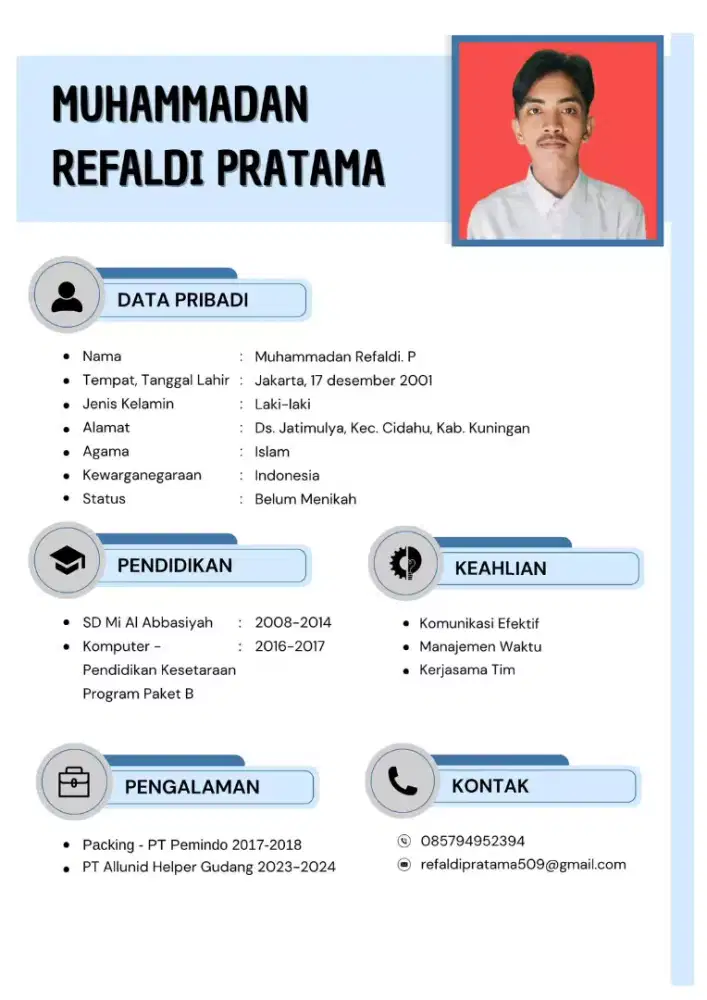 Butuh pekerjaan yang serius