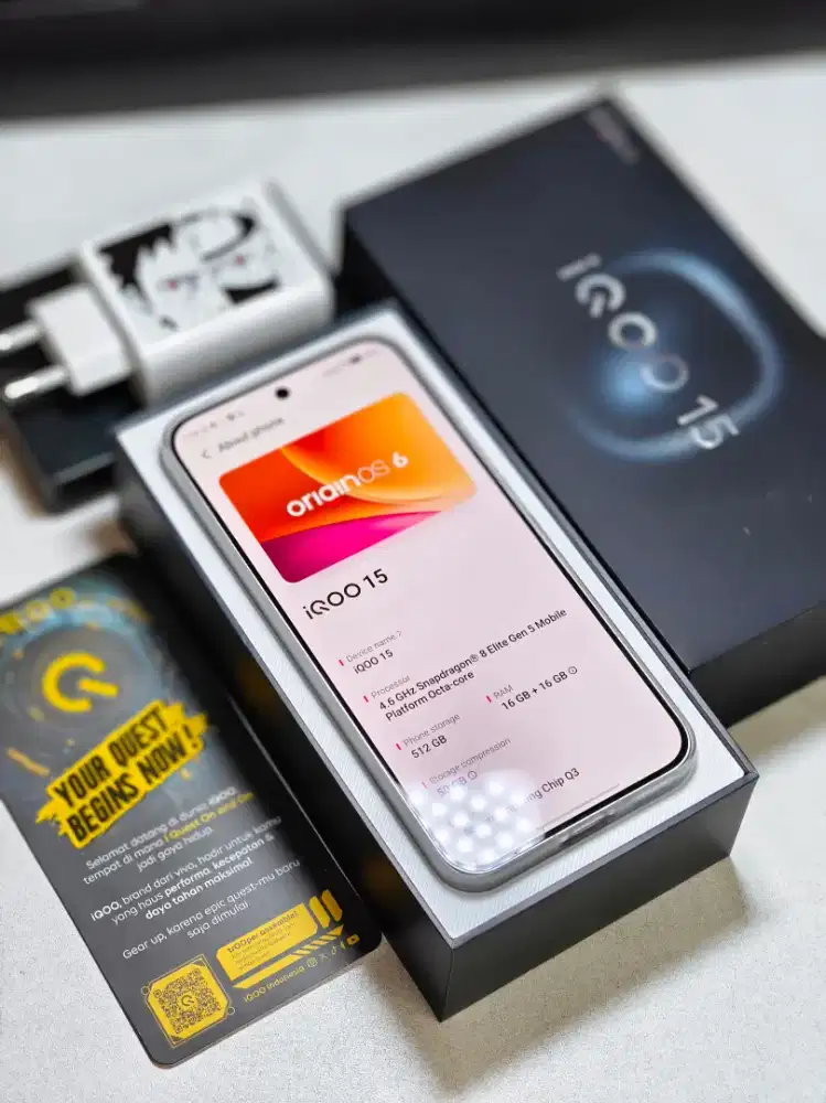 iQOO 15 
16/512GB lengkap