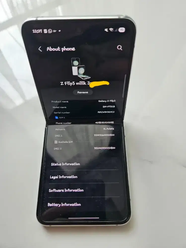 Samsung flip 5 Sein resmi