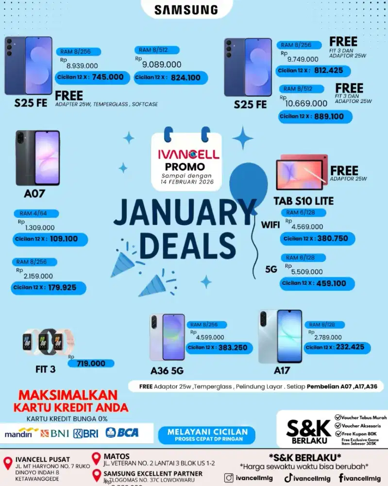 SAMAUNG GALAXY A36 5G NEW MURAH
