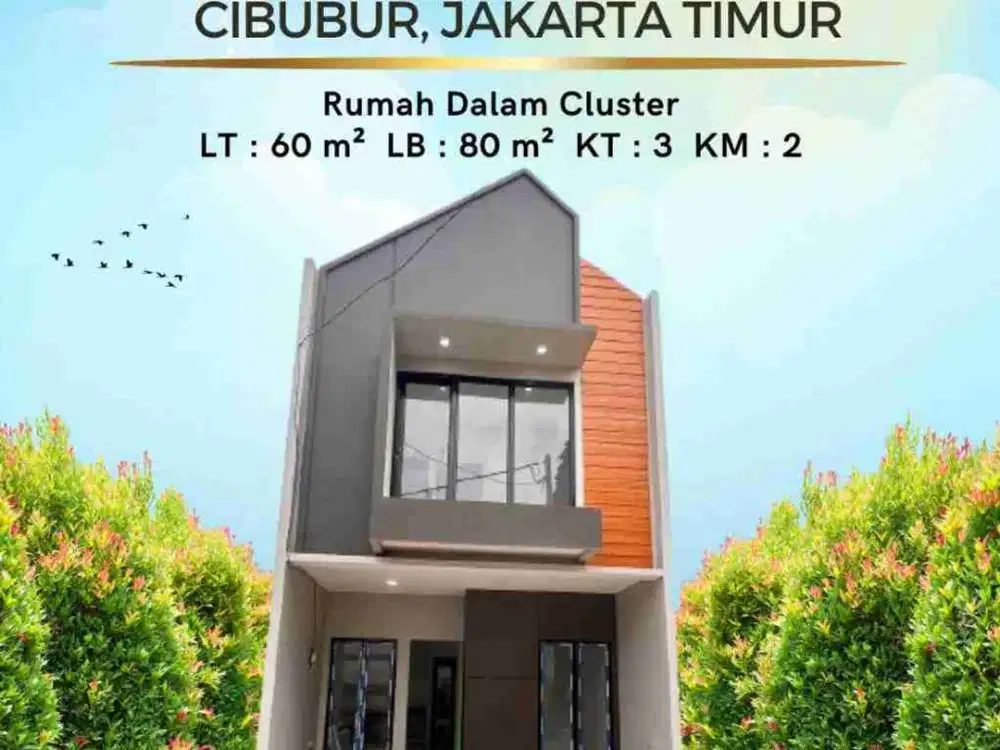 Rumah 2 lantai Skandinavian style cibubur