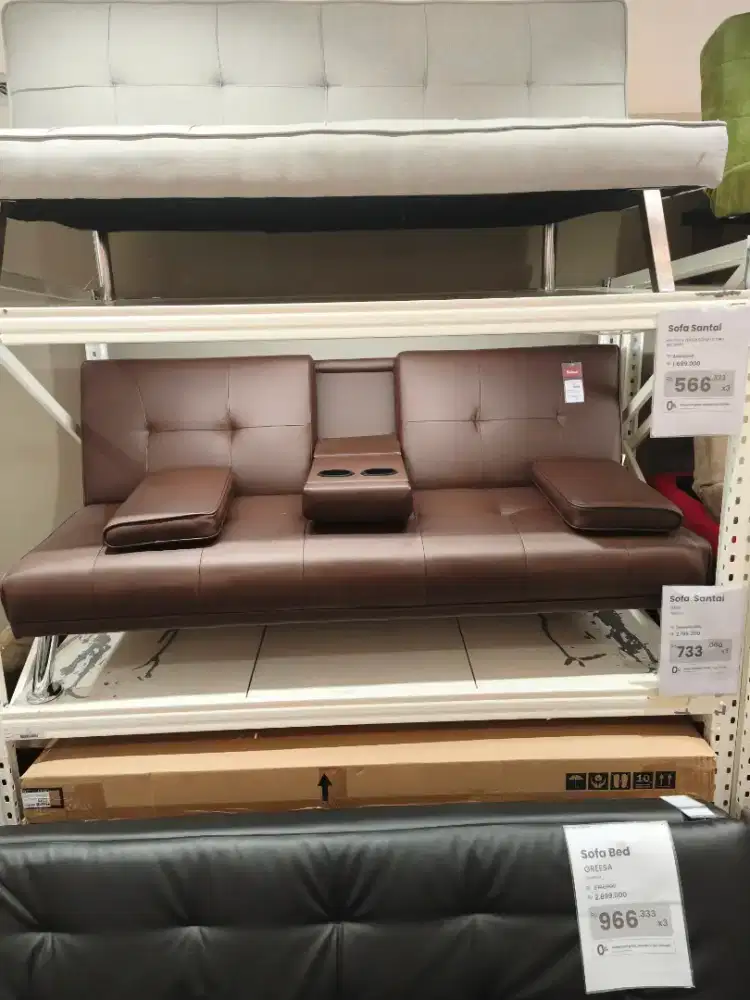 Sofa Bed Kulit Baru Murah