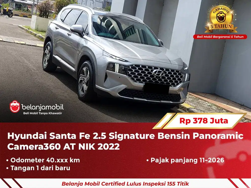[GARANSI 5TH] Hyundai Santafe Santa Fe 2.5 Signature Bensin 2022 2023