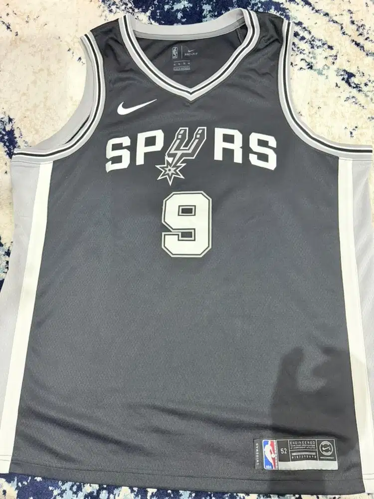JERSEY NBA ORI SAN ANTONIO SPURS TONY PARKER 9 XL 52 SIGNATURE