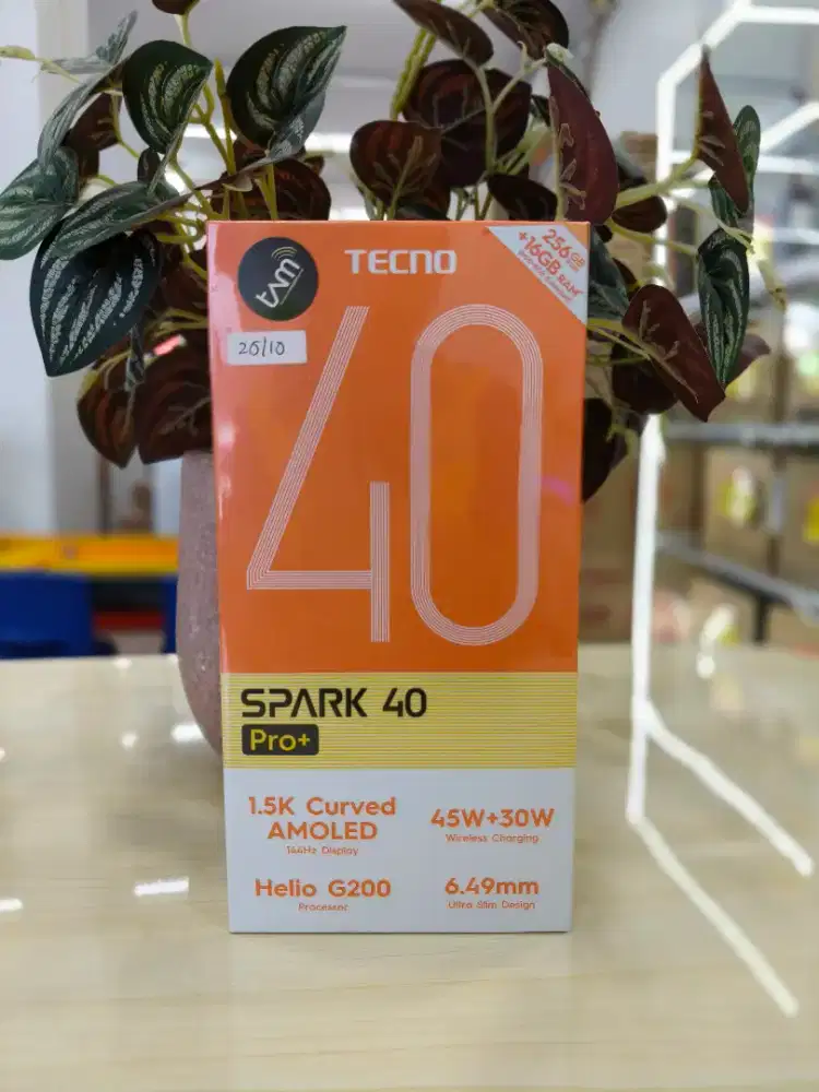 Tecno Spark 40 Pro+ 8GB/256GB Garansi Resmi TAM