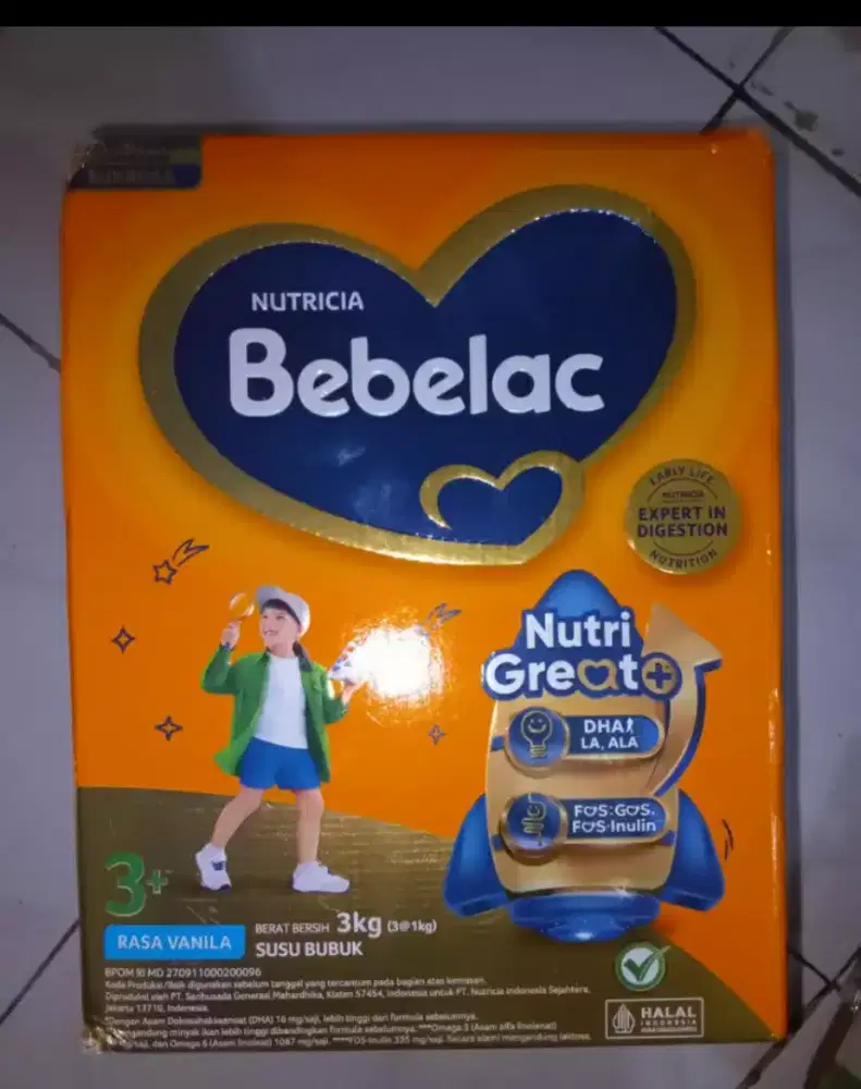 Susu BEBELAC 3+ VANILLA 3kg