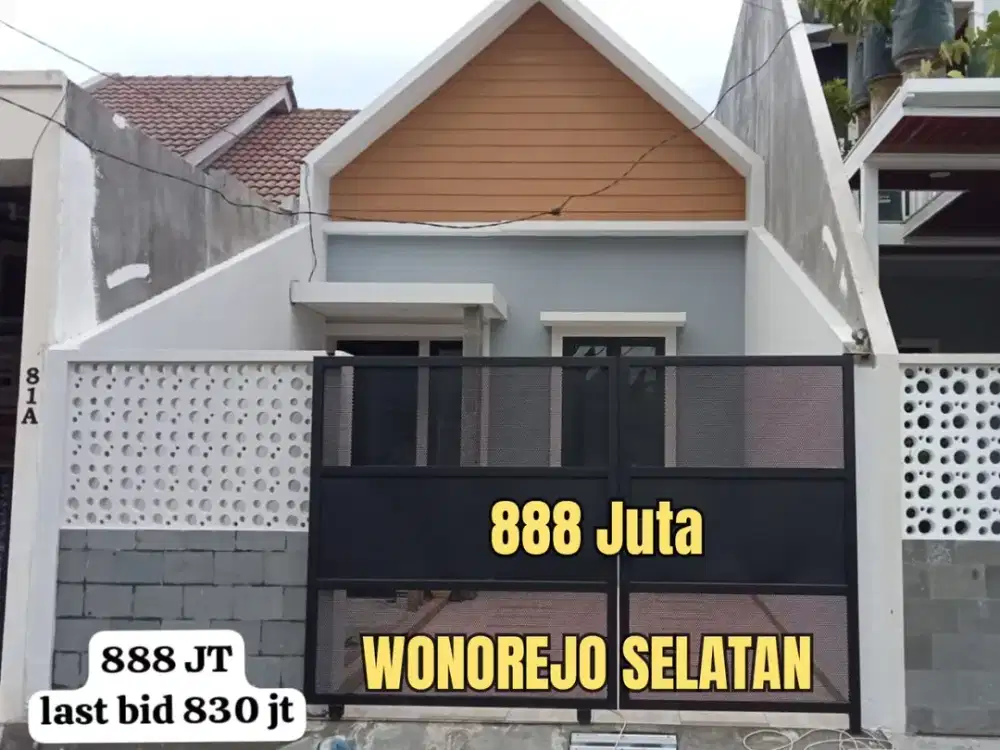 RUMAH CANTIK BARU GRESS WONOREJO SELATAN RUNGKUT. DEKAT SD KHODIJAH, MERR, PANDUGO, Dsb