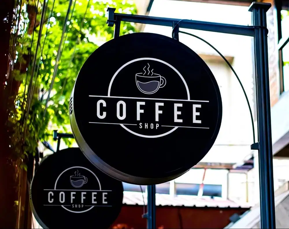 Plang Merk dan Neon Box