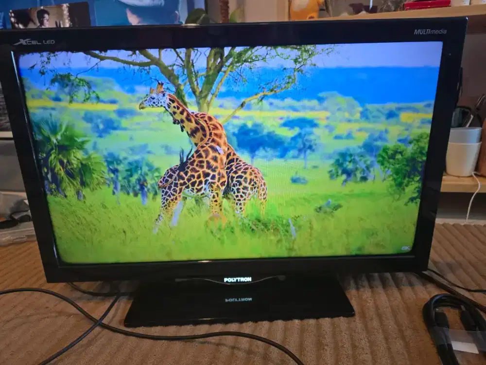 TV LED Polytron analog PLD24D810 ukuran 24inch analog