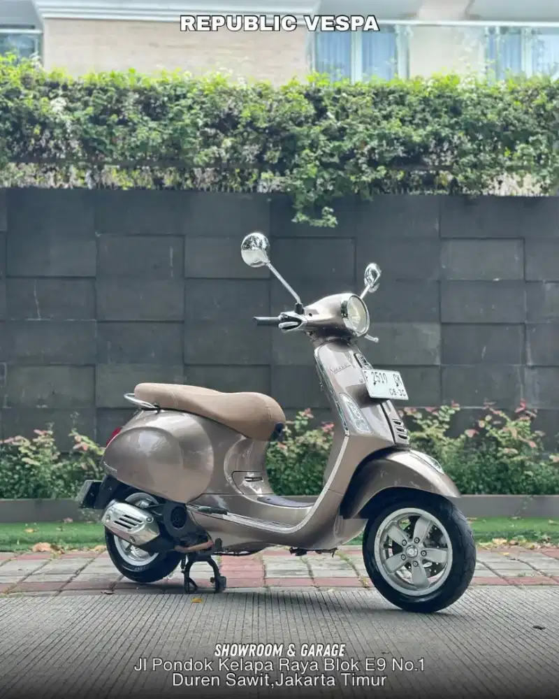 PIAGGIO VESPA PRIMAVERA 150 3V TAHUN 2015 WARNA COKELAT PERFECT