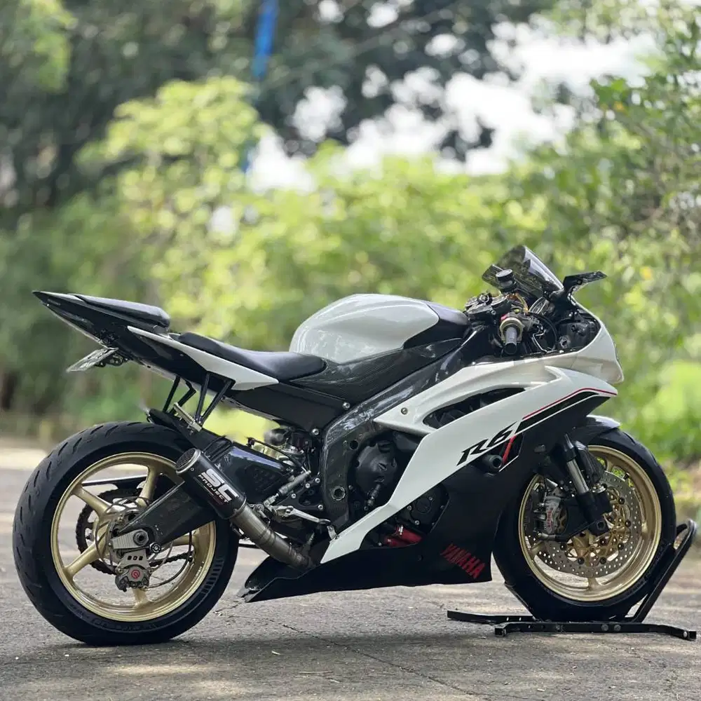 GAHAR ABIS! YAMAHA YZF R6 2014 PUTIH KM LOW PAJAK ON SIAP GASPOL
