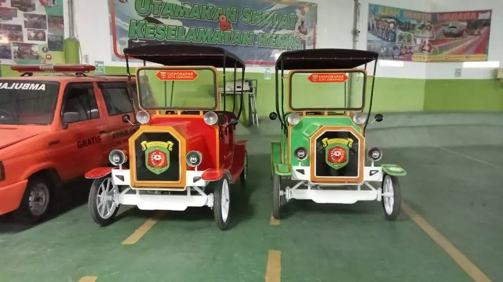 Jual Odong gowes  taman wisata becak cinta mesin motor