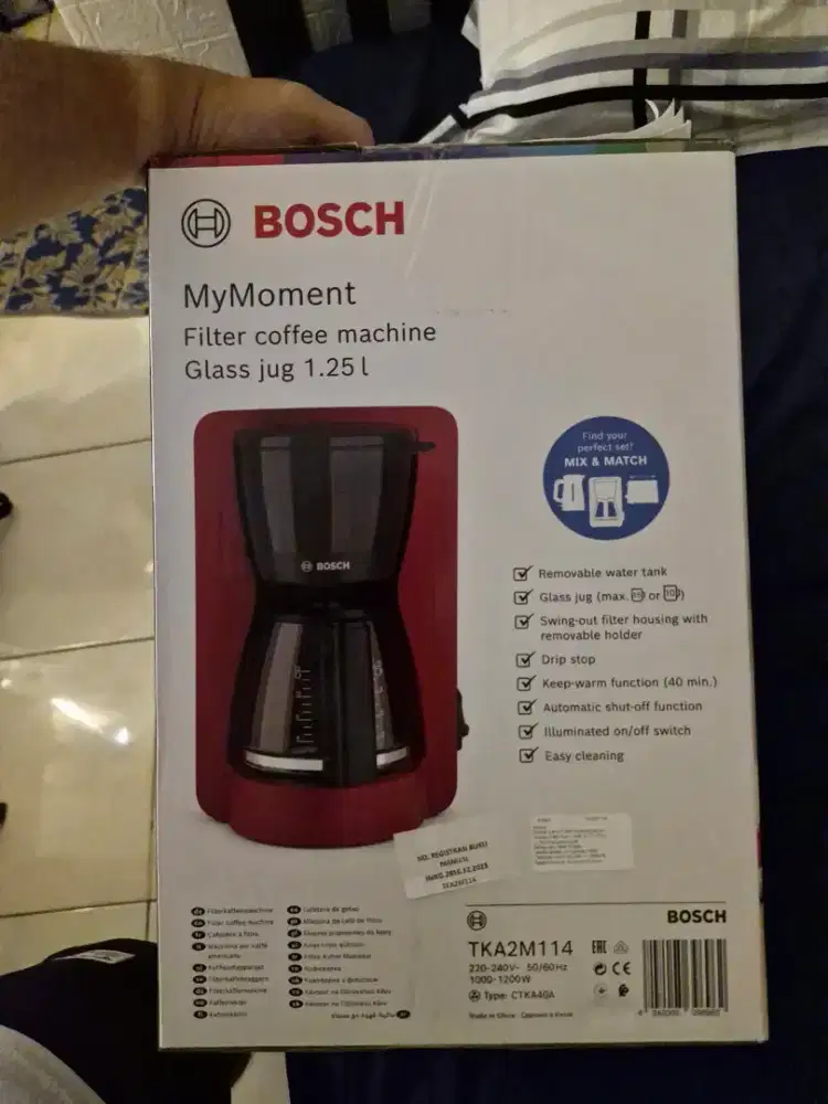Bosch Coffe TKA2M114 Mesin Kopi/Coffe Maker