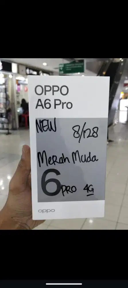 OPPO A6PRO 8/128GB 4G NEW MERAH MUDA