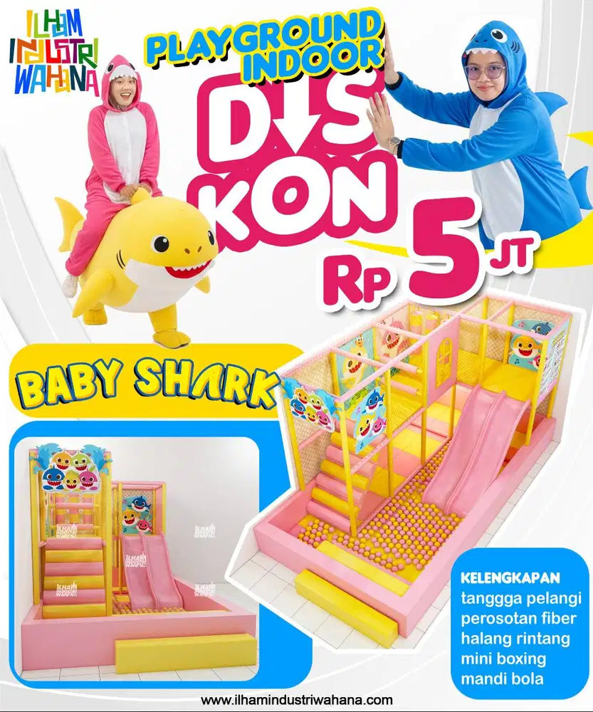 ide bisnis playground indoor mandi bola perosotan rainbow slide