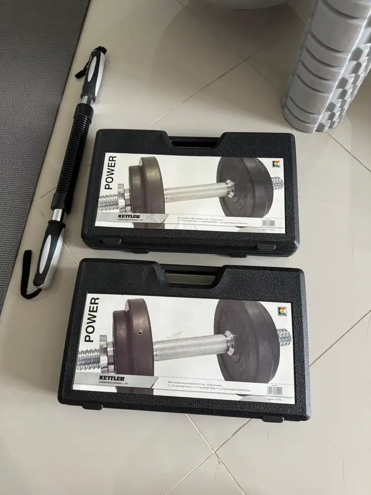 Alat Gym Dumbbell Barbel Dumble Kettler