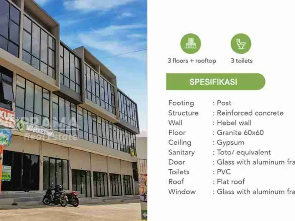 Ruko Strategis 3 Lantai di Jalan Utama Muchtar Sawangan - Unit Terbatas