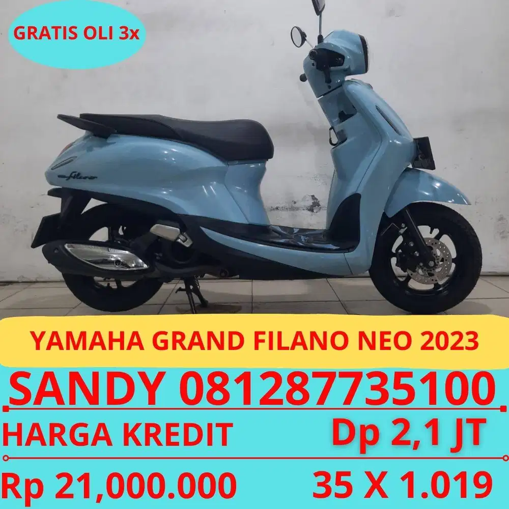 YAMAHA GRAND FILANO NEO 2023 DP MURAH 2,1 JUTA GUYSS