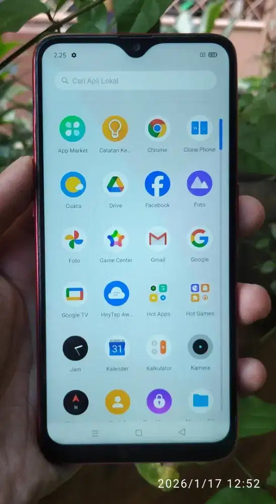 Realme 2 pro ram 6/64
Minus
Kamera depan off
Batangan