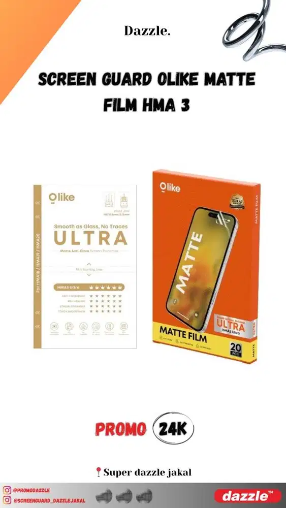 Hydrogel olike matte film