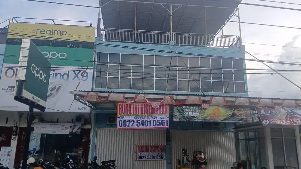 Disewakan Ruko 2 Pintu Siap Pakai untuk Usaha