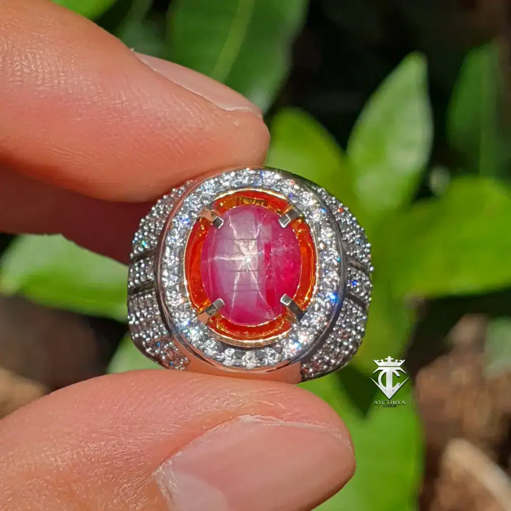 Batu Permata Natural Star Ruby Mozambique 2.64 Ct CGL Memo