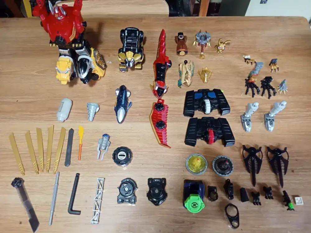 Borongan Action Figure Power Rangers dan part lain COD Cijantung Dsk