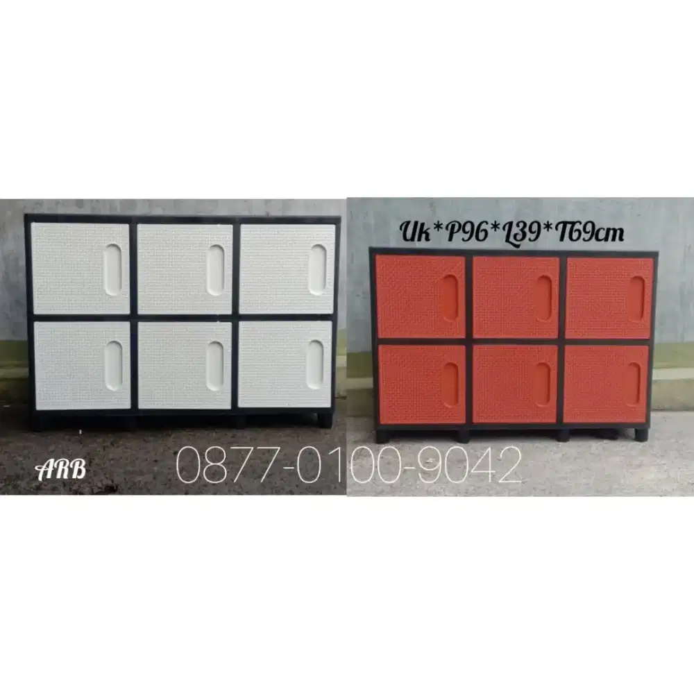 Promo Murah Lemari Locker Box Cabinet Meja Tv Serbaguna Triple 2 Susun