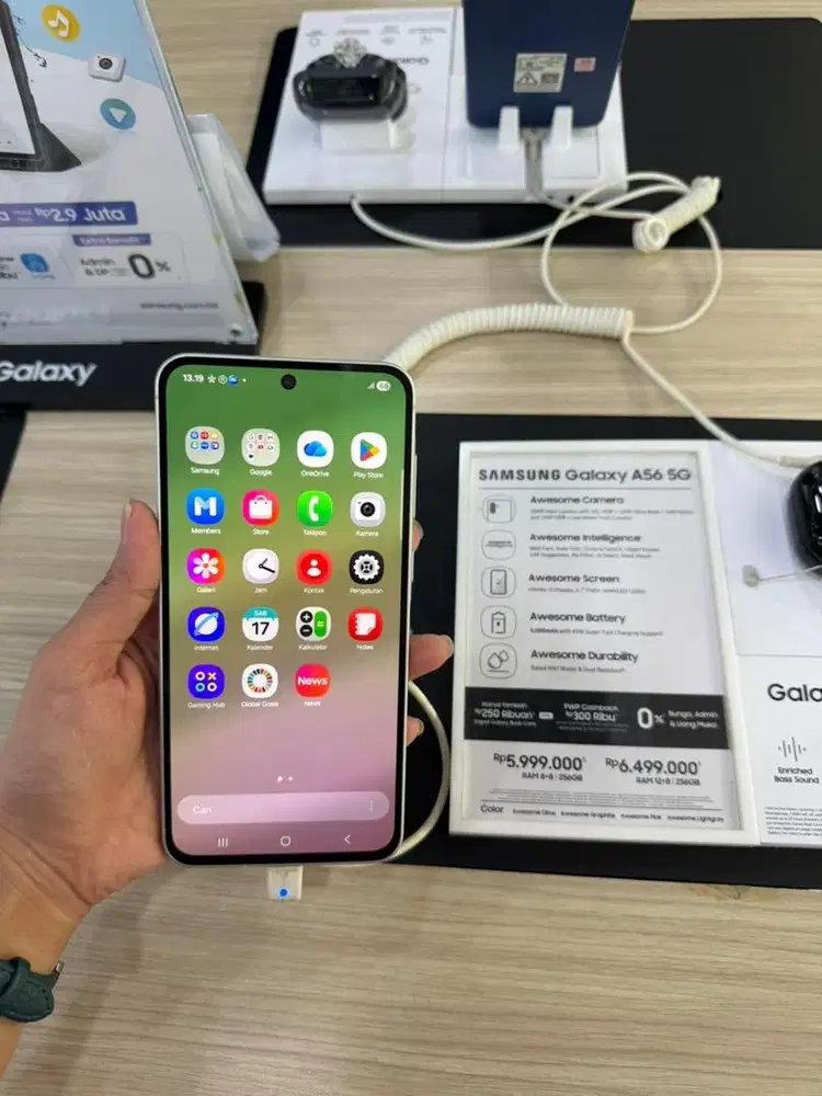 Samsung A56 5G 256Gb Promo cicilan mulai 500ribuan/bulan syarat KTP